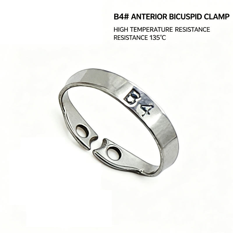 B4 Dental Rubber Dam Clamp Stainless Steel Anterior Teeth Retainer for Pediatric Dentistry