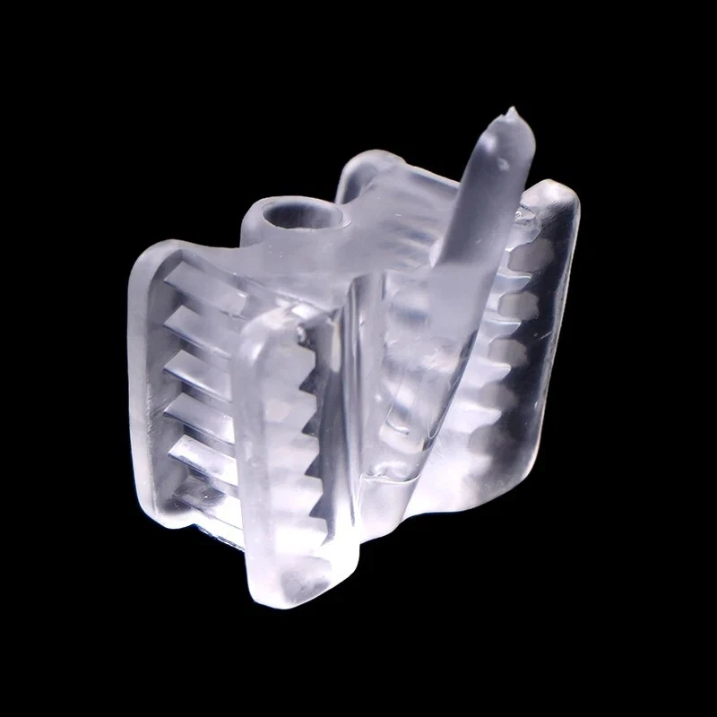 Dental Mouth Opener 10Pcs, Silicone Bite Block with Saliva Ejector Hole, Cheek Retractor Prop, L/S