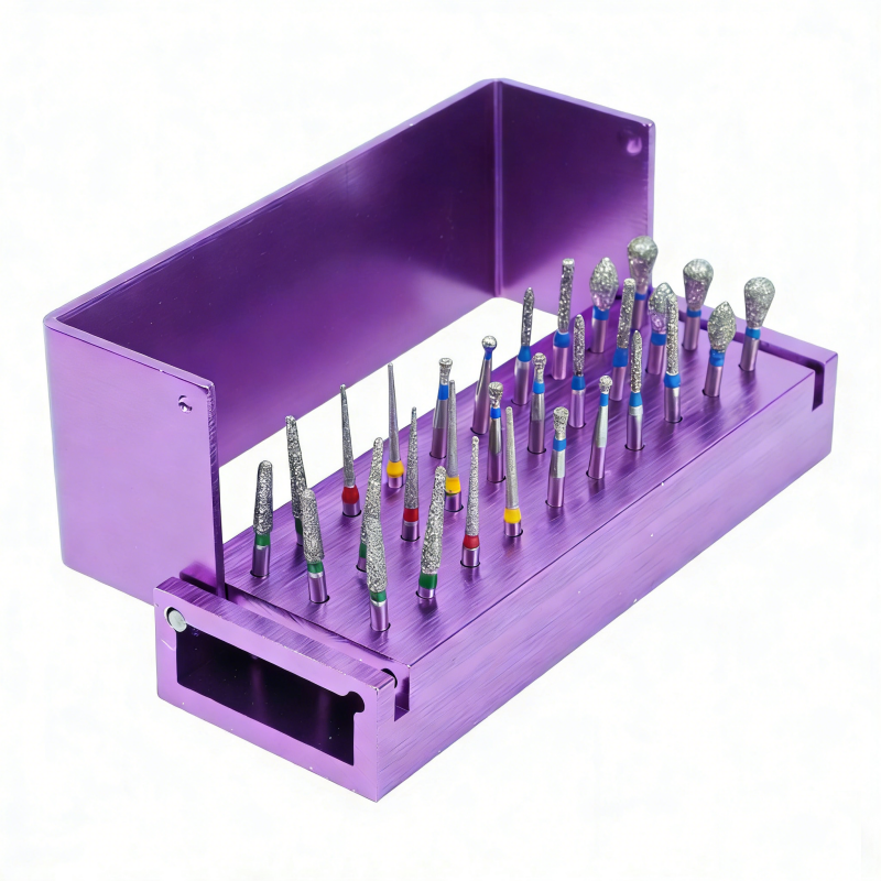 Dental Diamond Bur Tips Set Drills Burs For High Speed Handpiece