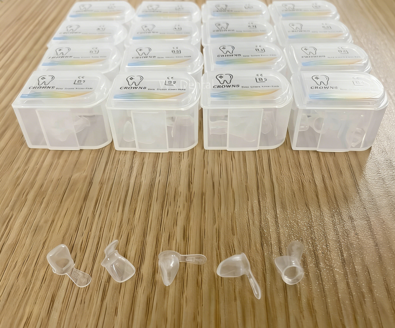 5pcs Dental Strip Crown Kids Form-Pedo Resin Pediatric Deciduous Anterior Crowns