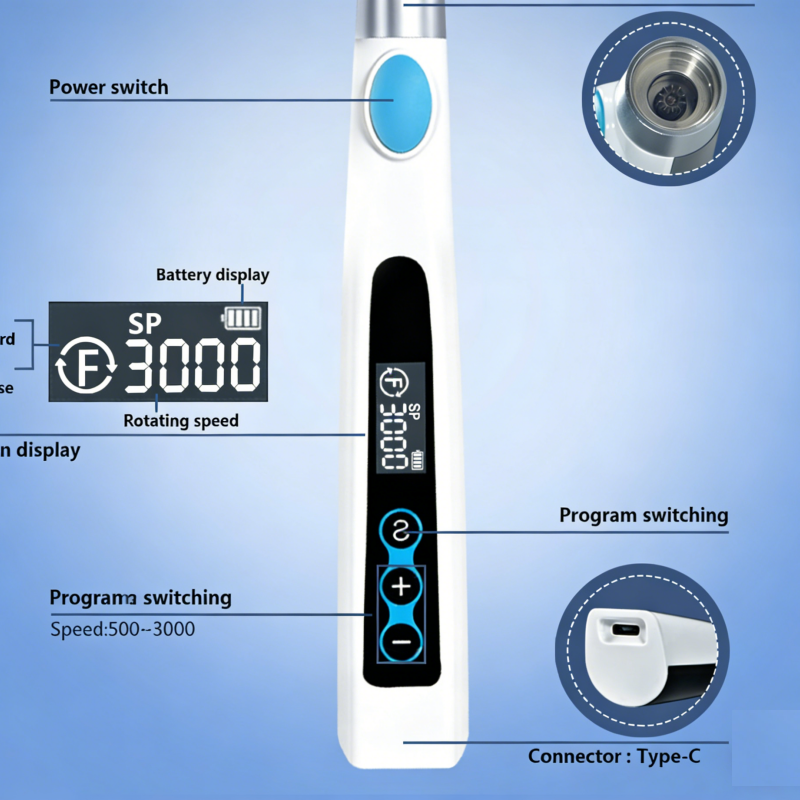 Dental Electric Wireless IPR System Ortho & Polishing Polisher Enamel Reduction