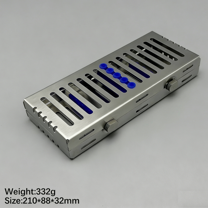 German Dental Autoclave Sterilization Cassette Rack Box Tray For 10 Instrument Stainless steel 135℃ Autoclavable