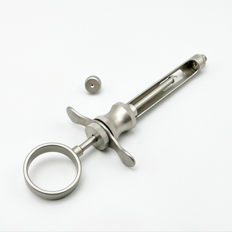 Premium Dental Self-Aspirating Anesthetic Syringe 1.8CC, Stainless Steel Instrument with Sharp Hook Tip
