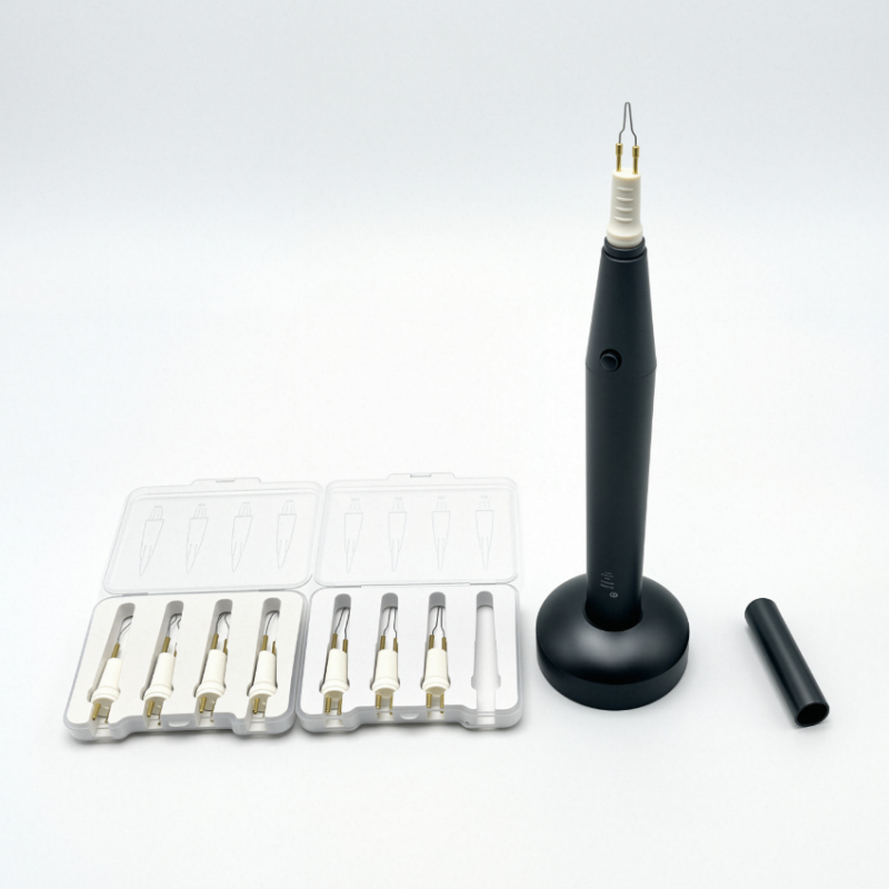Dental Wireless Endodontic Gutta-Percha Cutter with 8 Tips – Fast 280°C Heating Root Canal Obturation Cutting Tool
