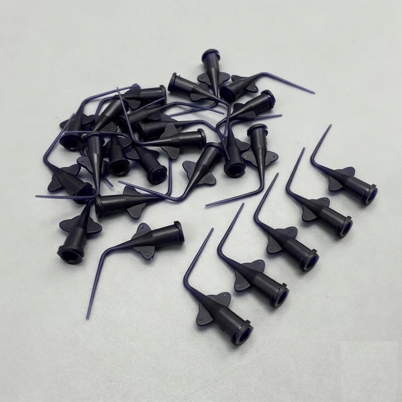 100Pcs Dental Endo Irrigation Tips Disposable Root Canal Rinsing Tip Syringe Tip Needle