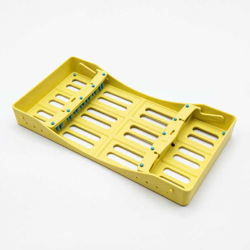 Plastic Dental Sterilization Cassette Box Tray Rack 5/7/10 Instruments Autoclave