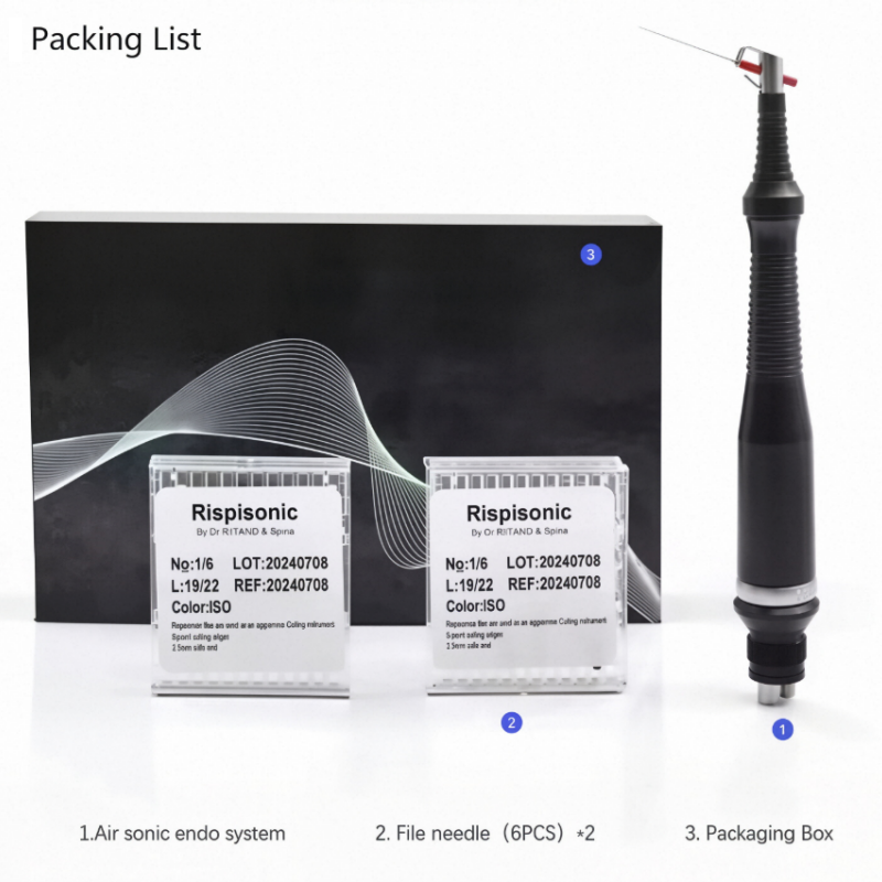 Dental Handpieces Super Sonic Air Driven Endo System Endodontic Handpiece Files 4Hole