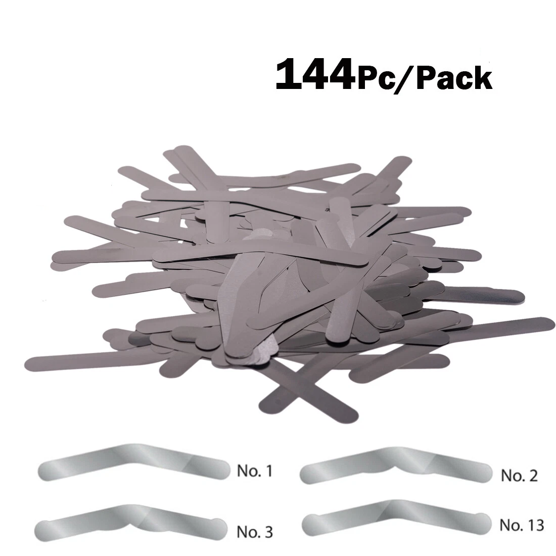144pc Dental universal Matrix Bands Tofflemire Stainless Steel bands 0.015' #1 #2 #3 #13