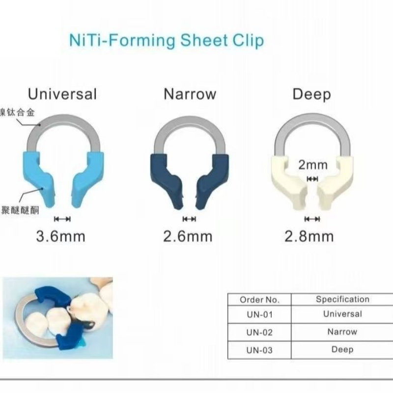 Sectional Matrix System Ring Clamps Fit Garrison Palodent V3, Universal & Narrow Matrices Kit for Deep Cavities