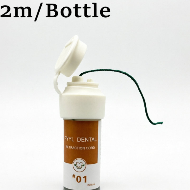 10 Bottles Dental Thread Disposable Gingival Retraction Cord Knitted Cotton Gum Line 2m/Bottle