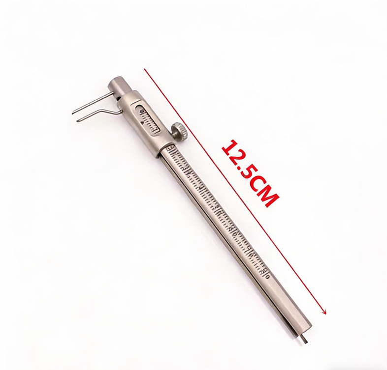 Dental Orthodontic Measuring Instruments Stainless Steel Ortho Gauge Calipers, Boley Gauge, VDO Ruler, Castroviejo Caliper, Dental Measuring Tools for Dentist Clinic