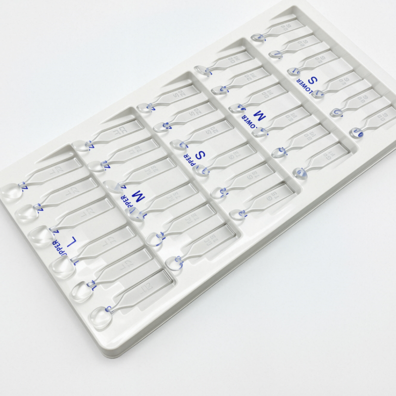 30Pcs Dental Composite Resin Veneer Moulds, Light Cure Templates for Front Anterior Teeth Restorations