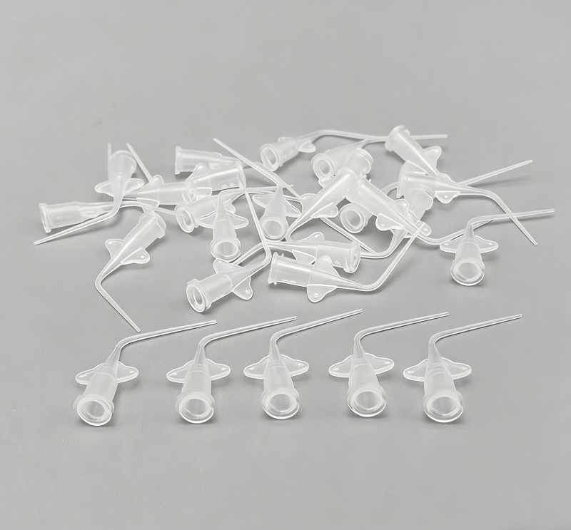 100Pcs Dental Endo Irrigation Tips Disposable Root Canal Rinsing Tip Syringe Tip Needle