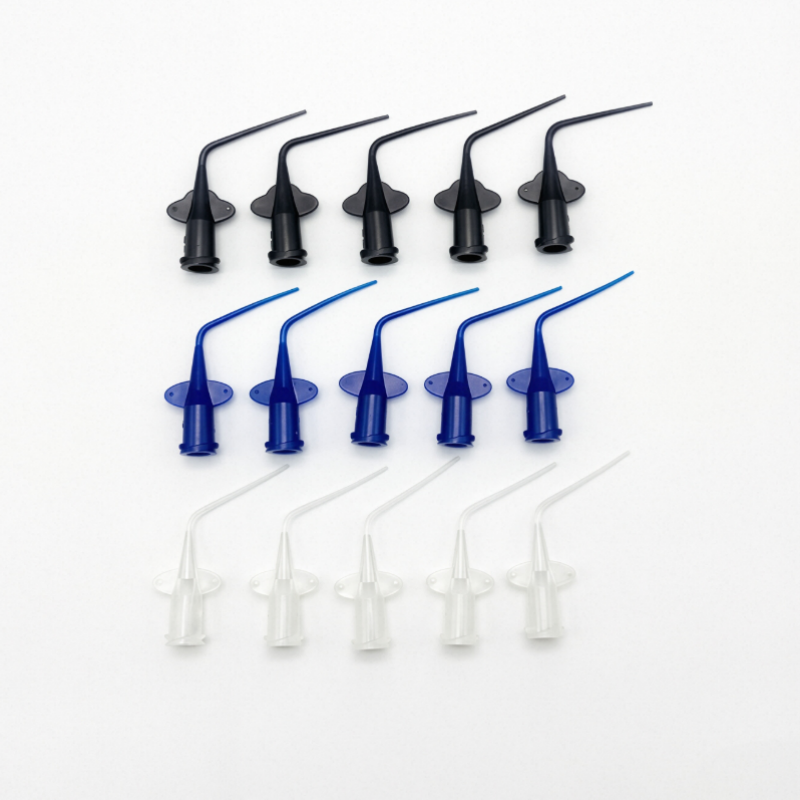 100Pcs Dental Endo Irrigation Tips, Disposable Root Canal Rinsing Side-Vented Syringe Needle Tips, 0.25/0.35mm