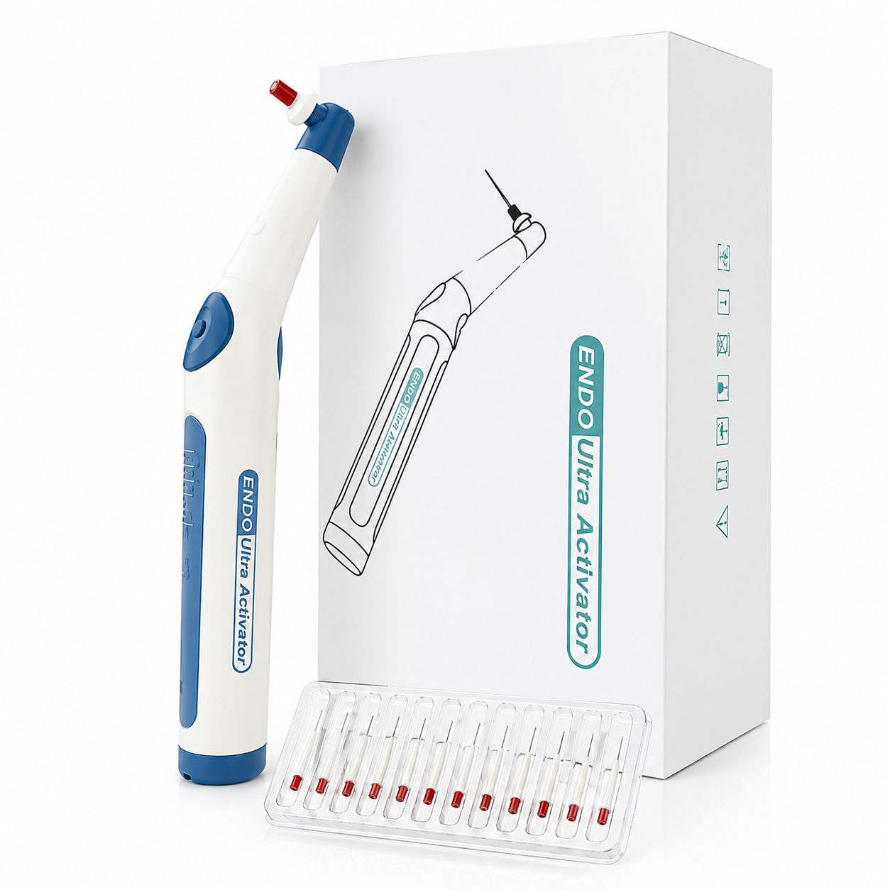 Dental Endodontics Ultra Activator Handpiece | Root Canal Irrigation Sonic Activator Kit with 60Pcs Tips