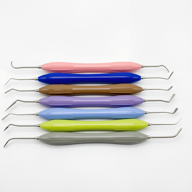 Dental Composite Resin Filling Spatula Set with Silicone Handles, Multi-Purpose Aesthetic Restoration Kit
