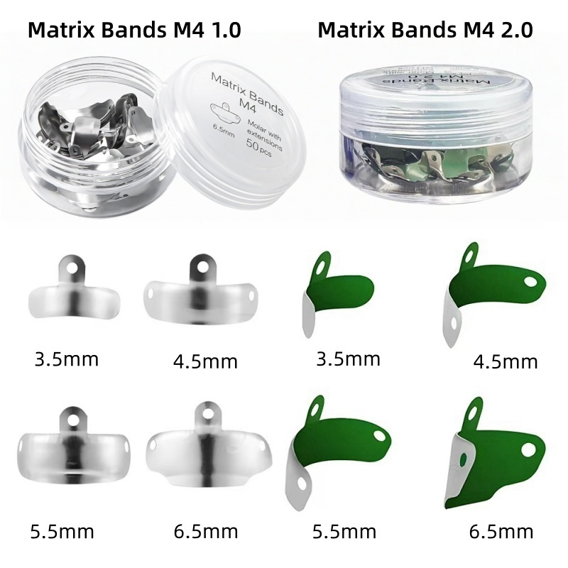 Dental Sectional Contoured System Matrix Bands M4 Metal Matrices