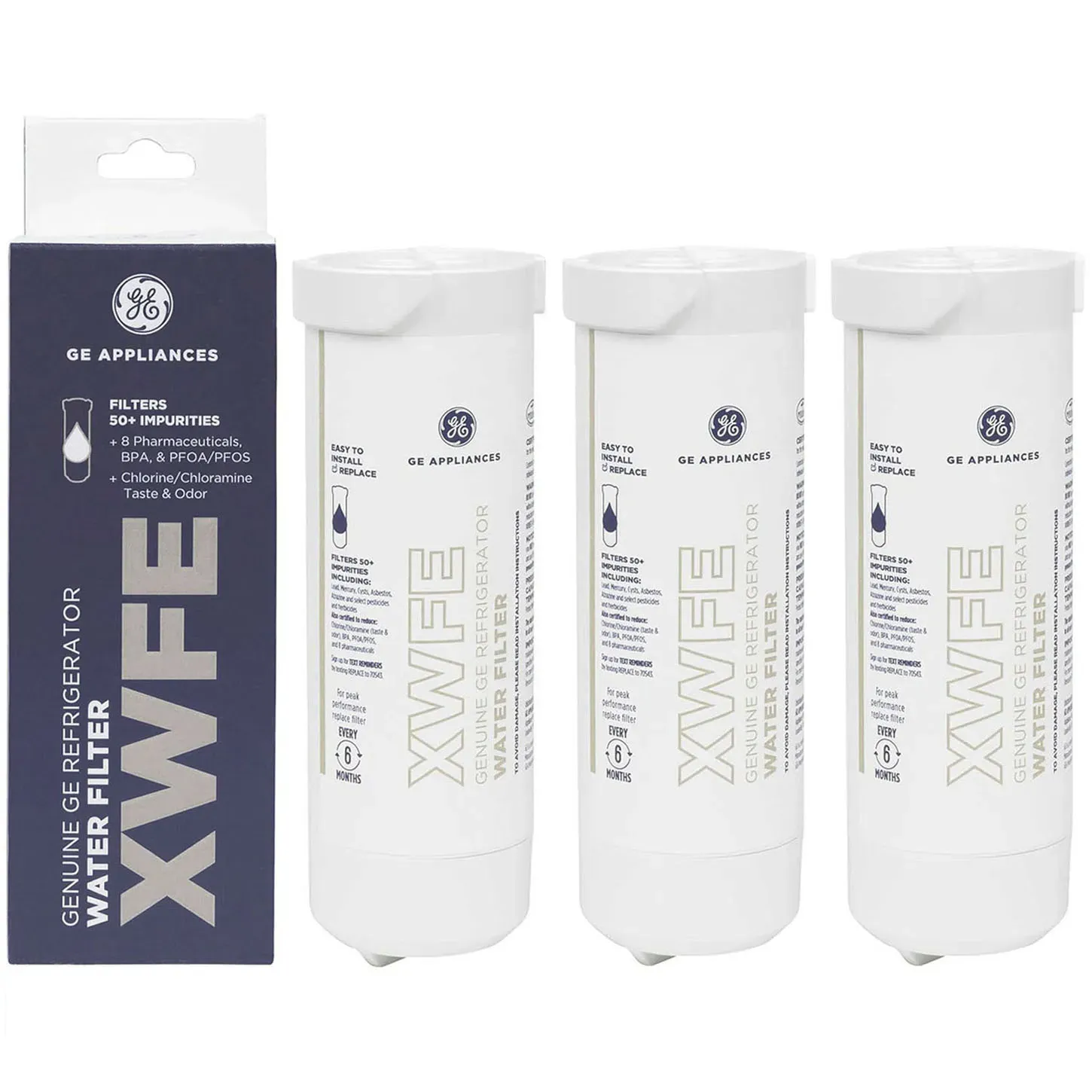 XWFE Water Filter - White, Compatible with GE XWFE Water Filter