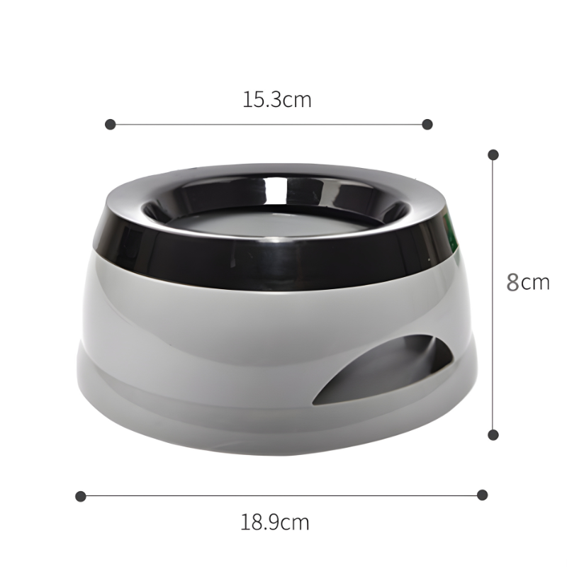 Pet Water Bowl for Dogs and Cats with Floating Disk Design