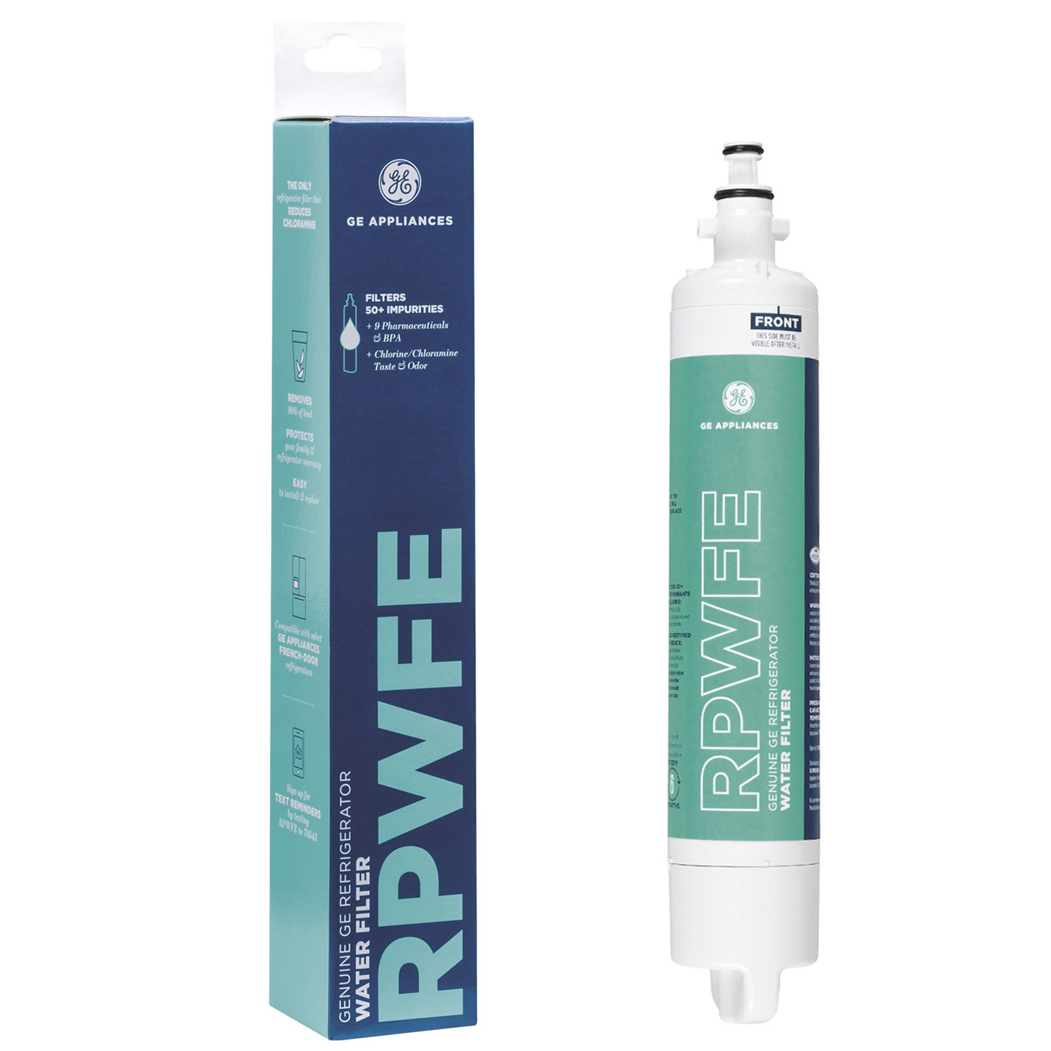 GE RPWFE Refrigerator Water Filter,Easy installation,White