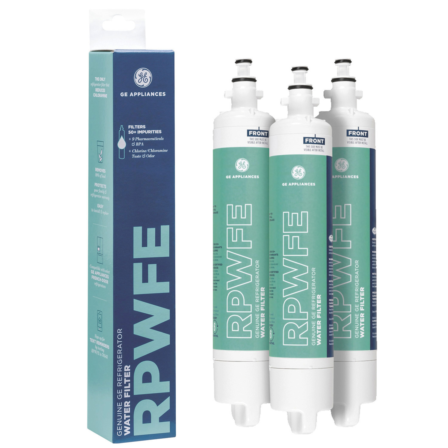 GE RPWFE Refrigerator Water Filter,Easy installation,White