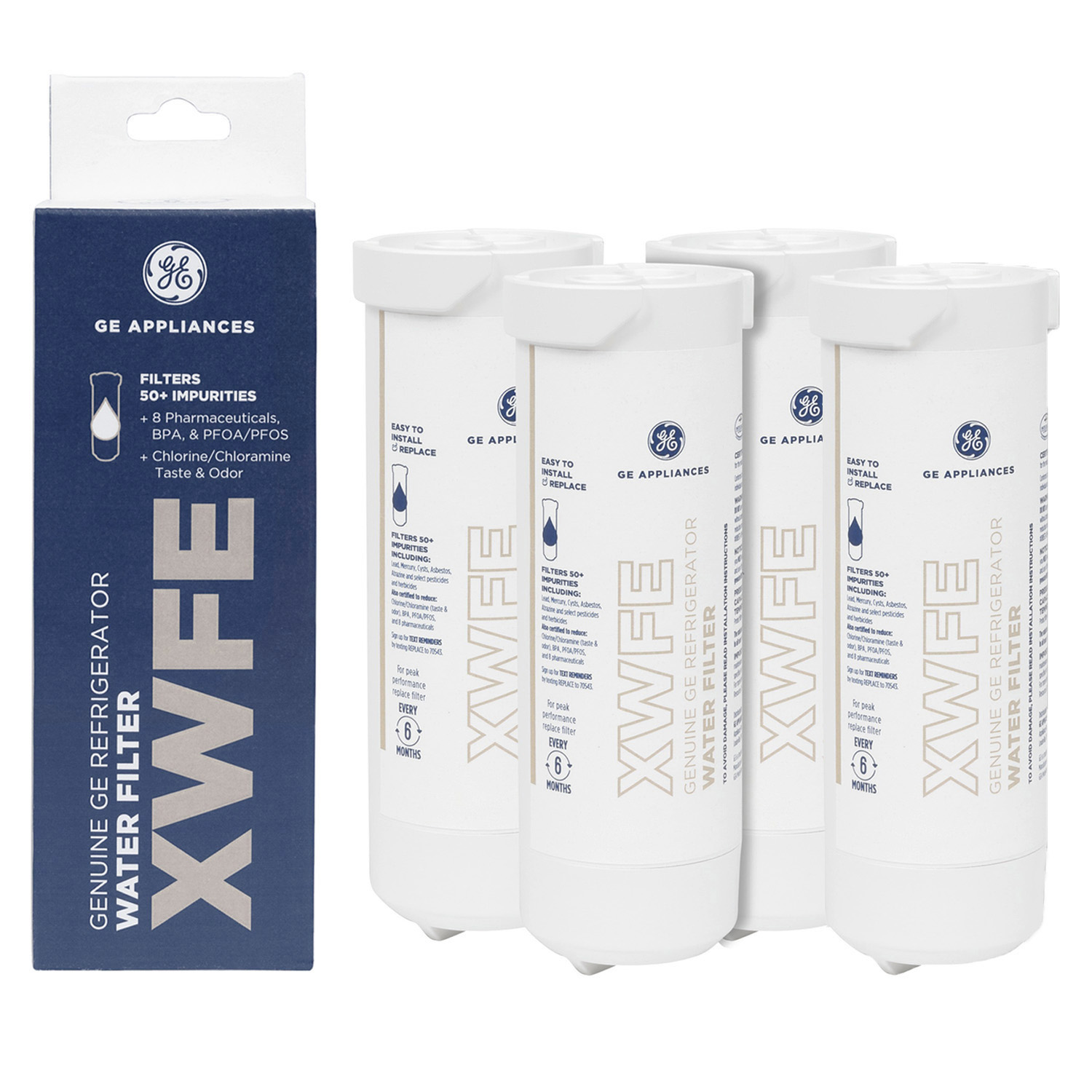 GE XWFE Refrigerator Water Filter,Easy installation,White