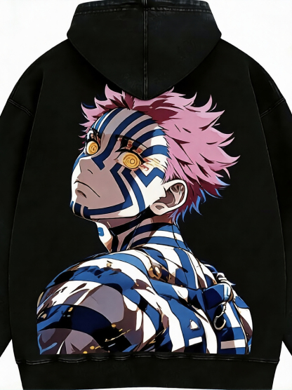 Unisex “ Demon Slayer” Anime Graphic Streetwear Vintage Hoodie
