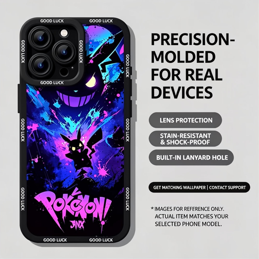 Gengar Pikachu phone case