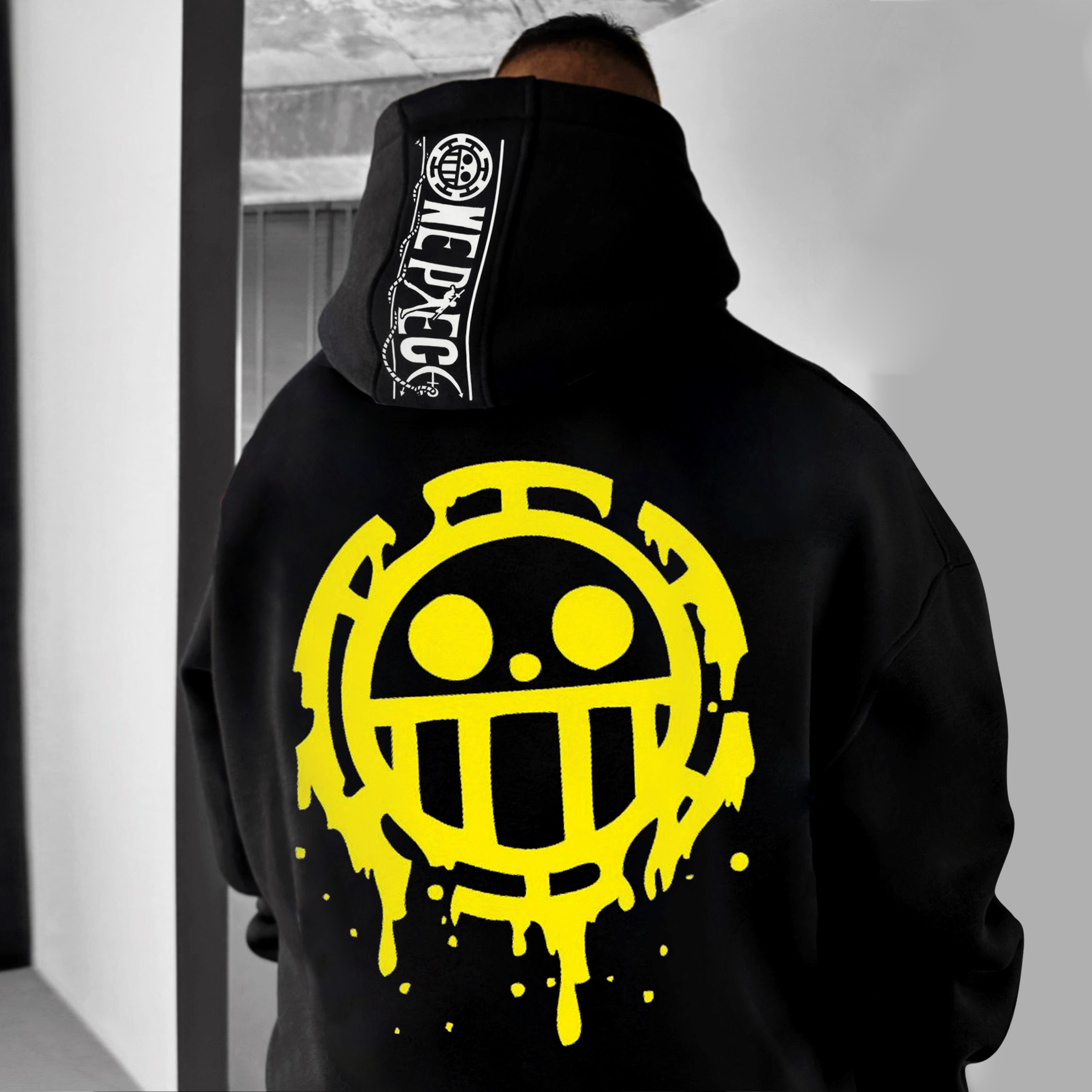 Oversize "anime Print" Print Hoodie-AnimeClothe