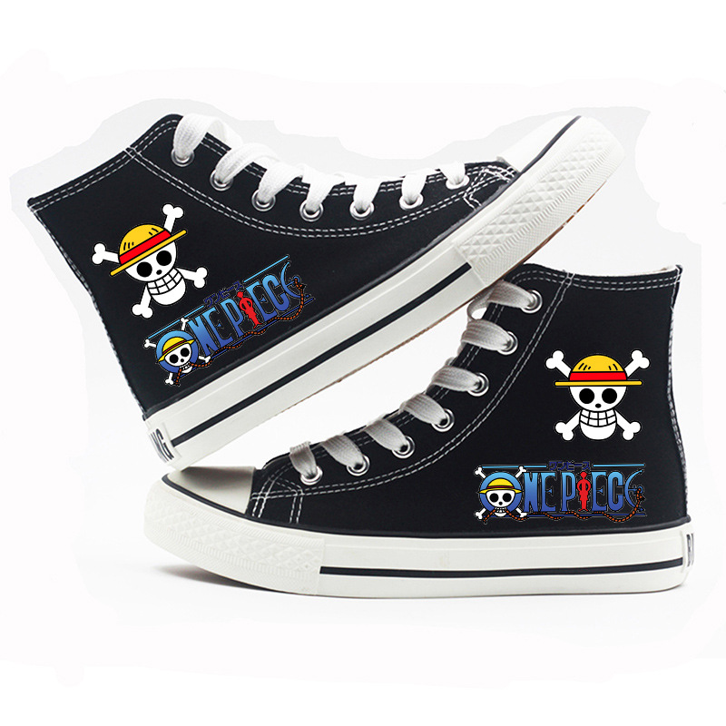 One Piece - High-top Canvas Shoes
