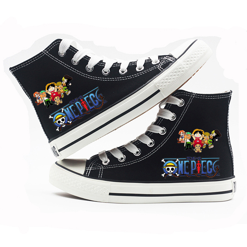 One Piece - High-top Canvas Shoes