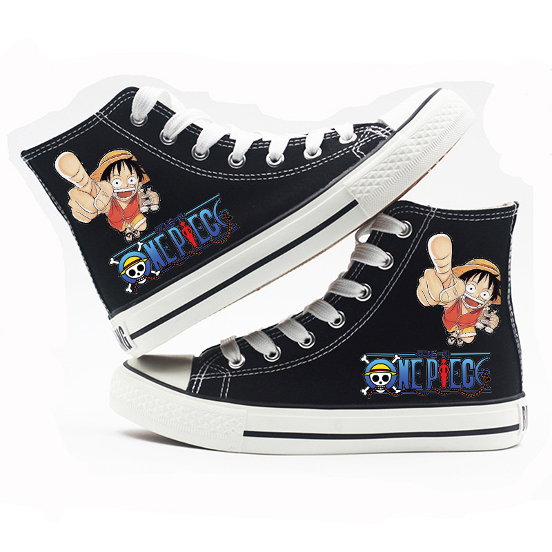 One Piece - High-top Canvas Shoes