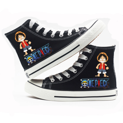 One Piece - High-top Canvas Shoes