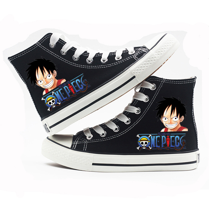 One Piece - High-top Canvas Shoes