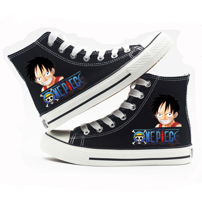 One Piece - High-top Canvas Shoes