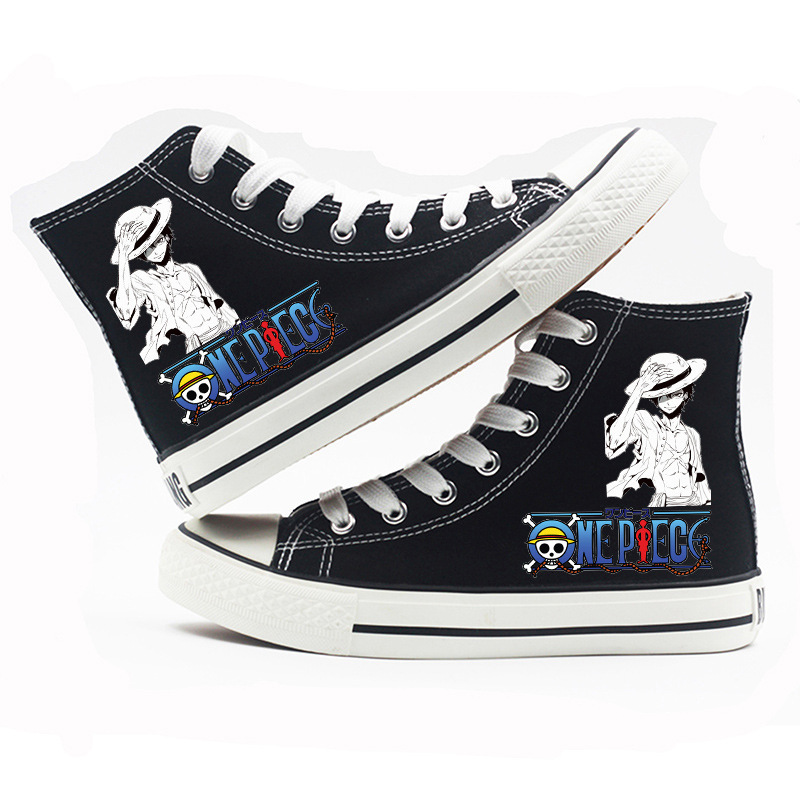 One Piece - High-top Canvas Shoes