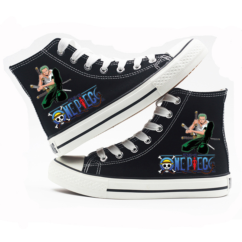 One Piece - High-top Canvas Shoes