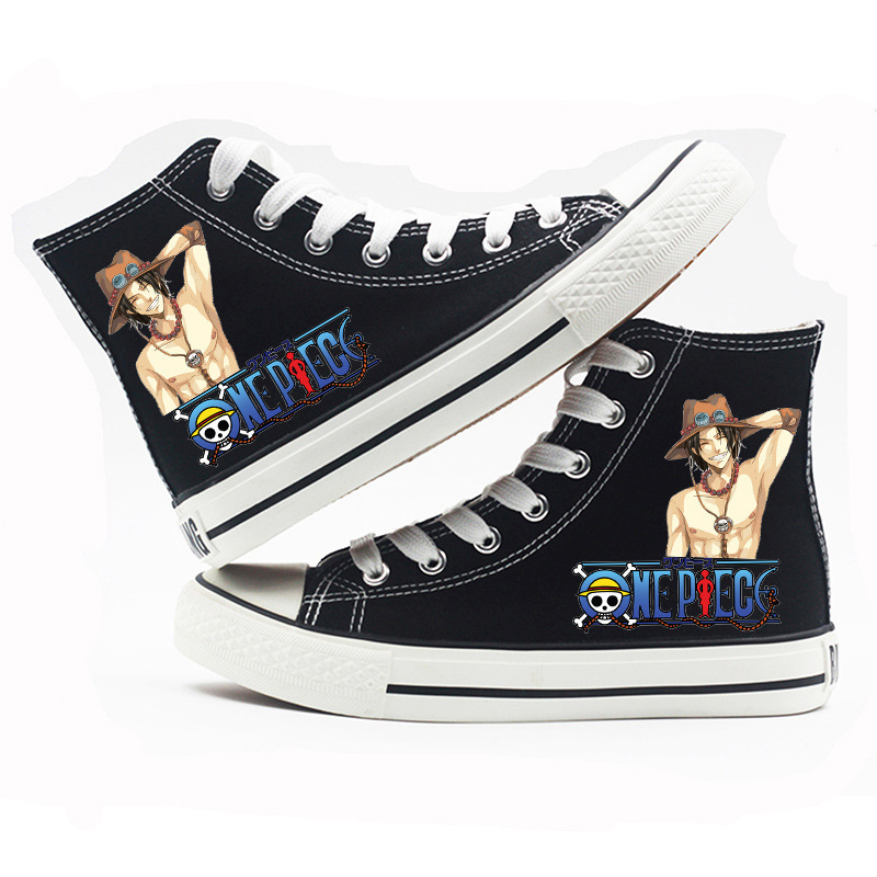 One Piece - High-top Canvas Shoes