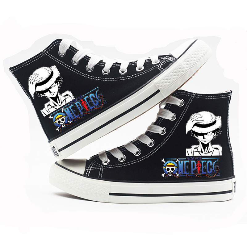 One Piece - High-top Canvas Shoes-11