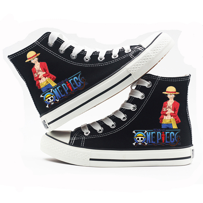 One Piece - High-top Canvas Shoes-12