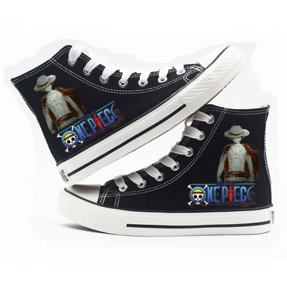 One Piece - High-top Canvas Shoes-15