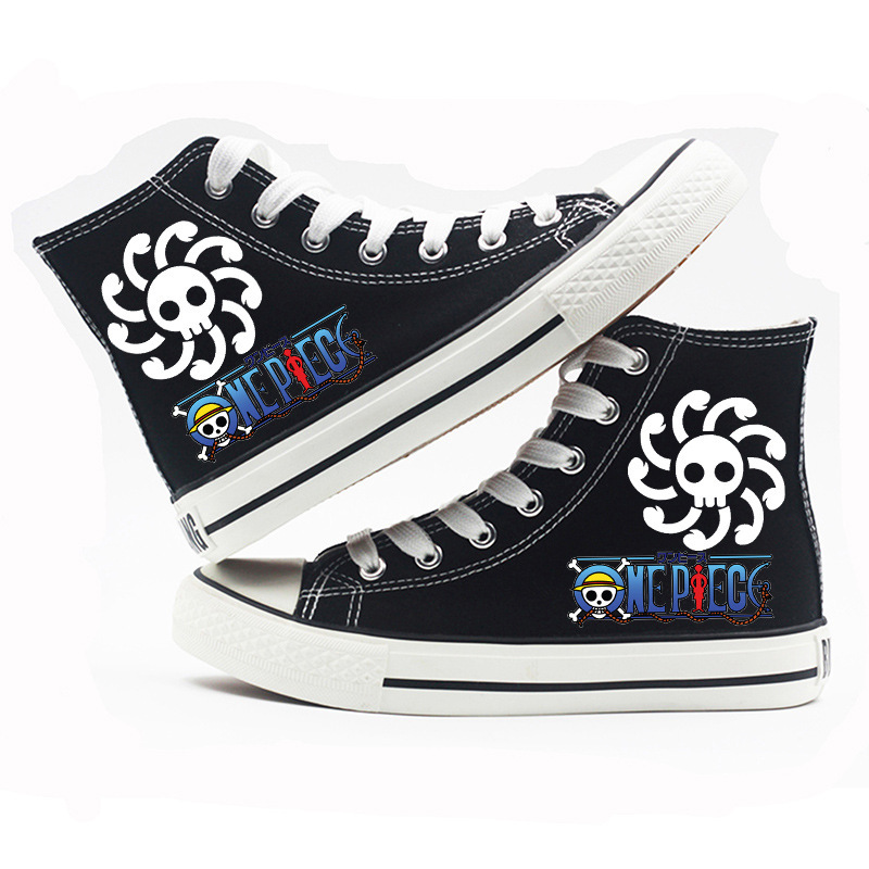 One Piece - High-top Canvas Shoes-16