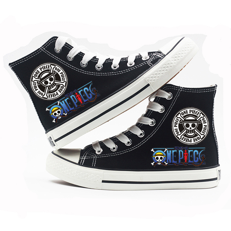 One Piece - High-top Canvas Shoes-17