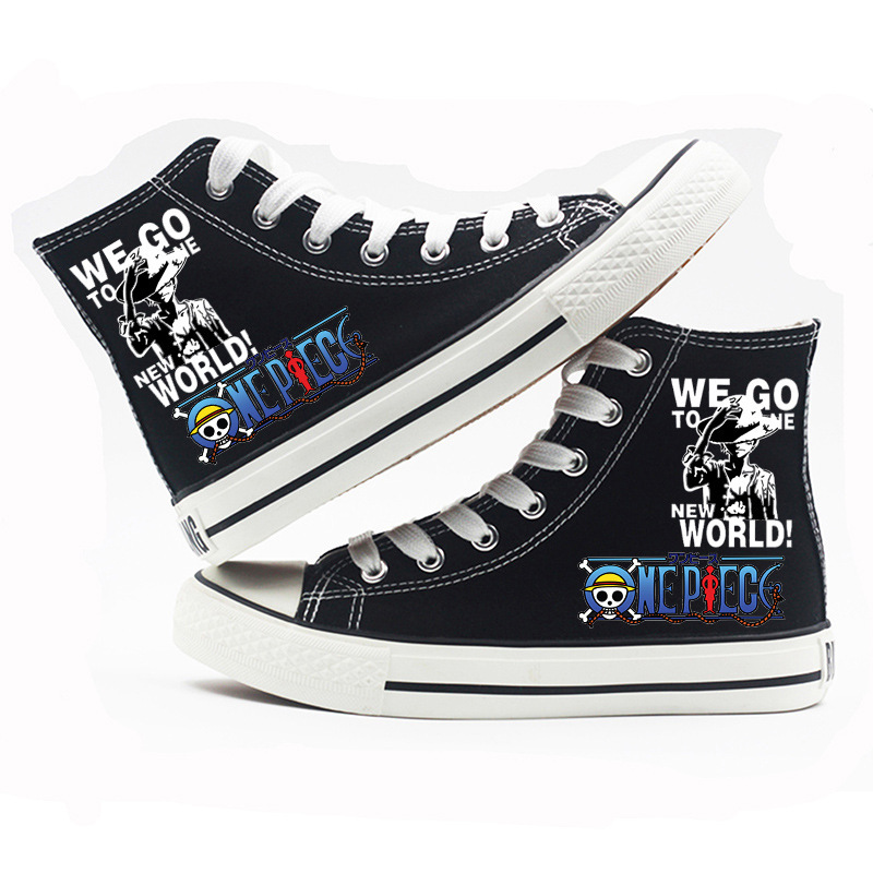 One Piece - High-top Canvas Shoes-18