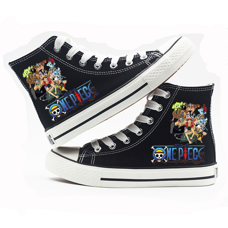 One Piece - High-top Canvas Shoes-20