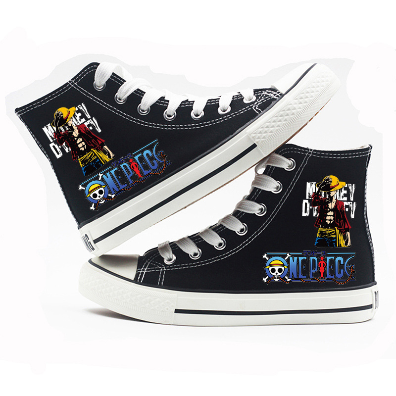 [Copy]One Piece - High-top Canvas Shoes-23