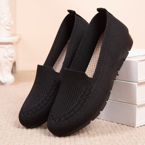 [50 % % Rabatt zum Muttertag🔥] 2023 Freizeitschuhe für Damen, atmungsaktive Mesh-Schuhe zum Hineinschlüpfen, flache Damen-Loafer