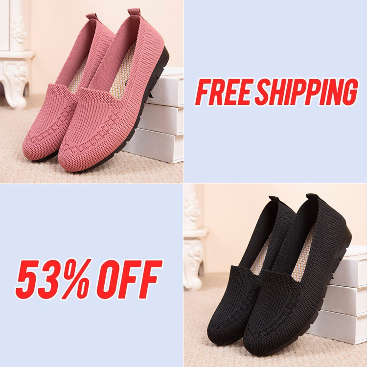 [50 % % Rabatt zum Muttertag🔥] 2023 Freizeitschuhe für Damen, atmungsaktive Mesh-Schuhe zum Hineinschlüpfen, flache Damen-Loafer