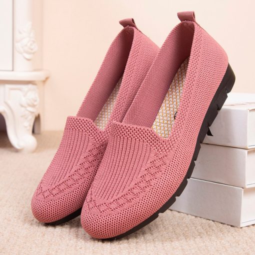 [50 % % Rabatt zum Muttertag🔥] 2023 Freizeitschuhe für Damen, atmungsaktive Mesh-Schuhe zum Hineinschlüpfen, flache Damen-Loafer