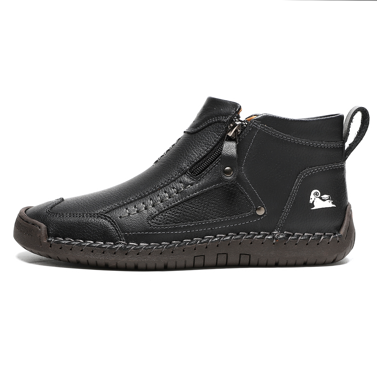 ✅ ASTM-zertifizierte Herren-Arbeitsstiefel aus Leder – Strapazierfähig, wasserdicht und rutschfest